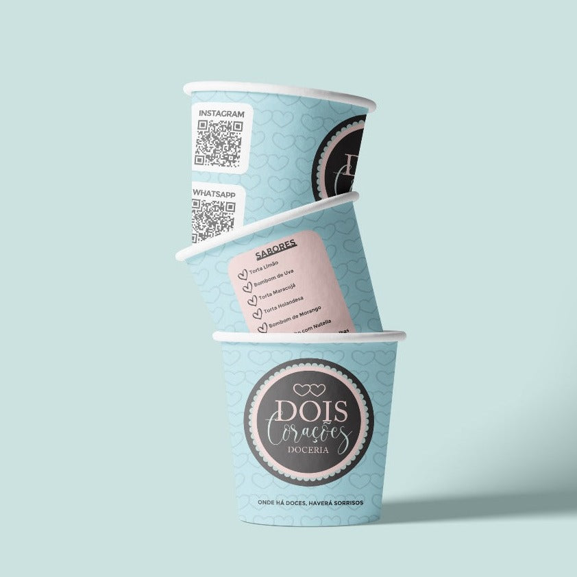 Pote Biodegradável Personalizado 240 ml