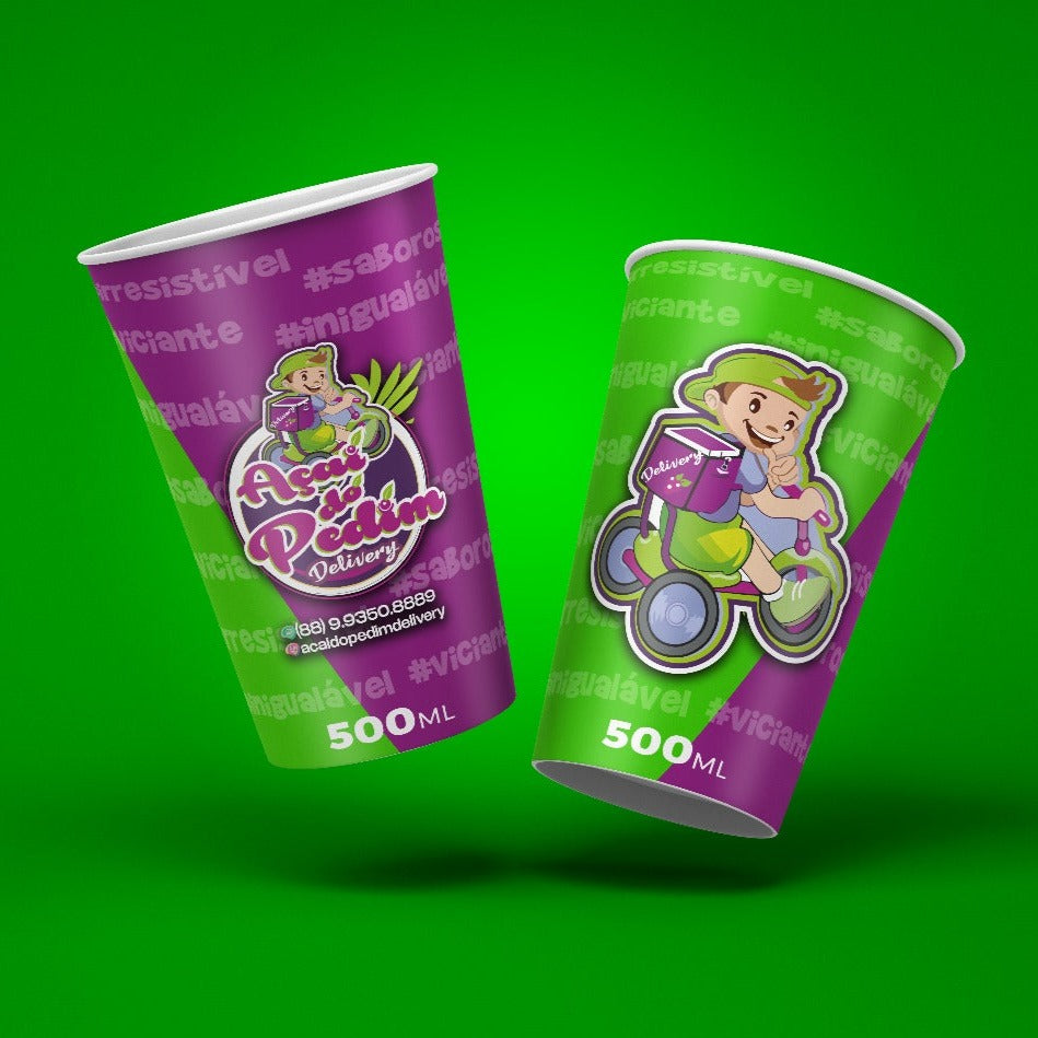 Copo de Papel Personalizado 500 ml