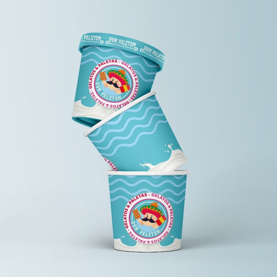 Pote Biodegradável Personalizado 750 ml