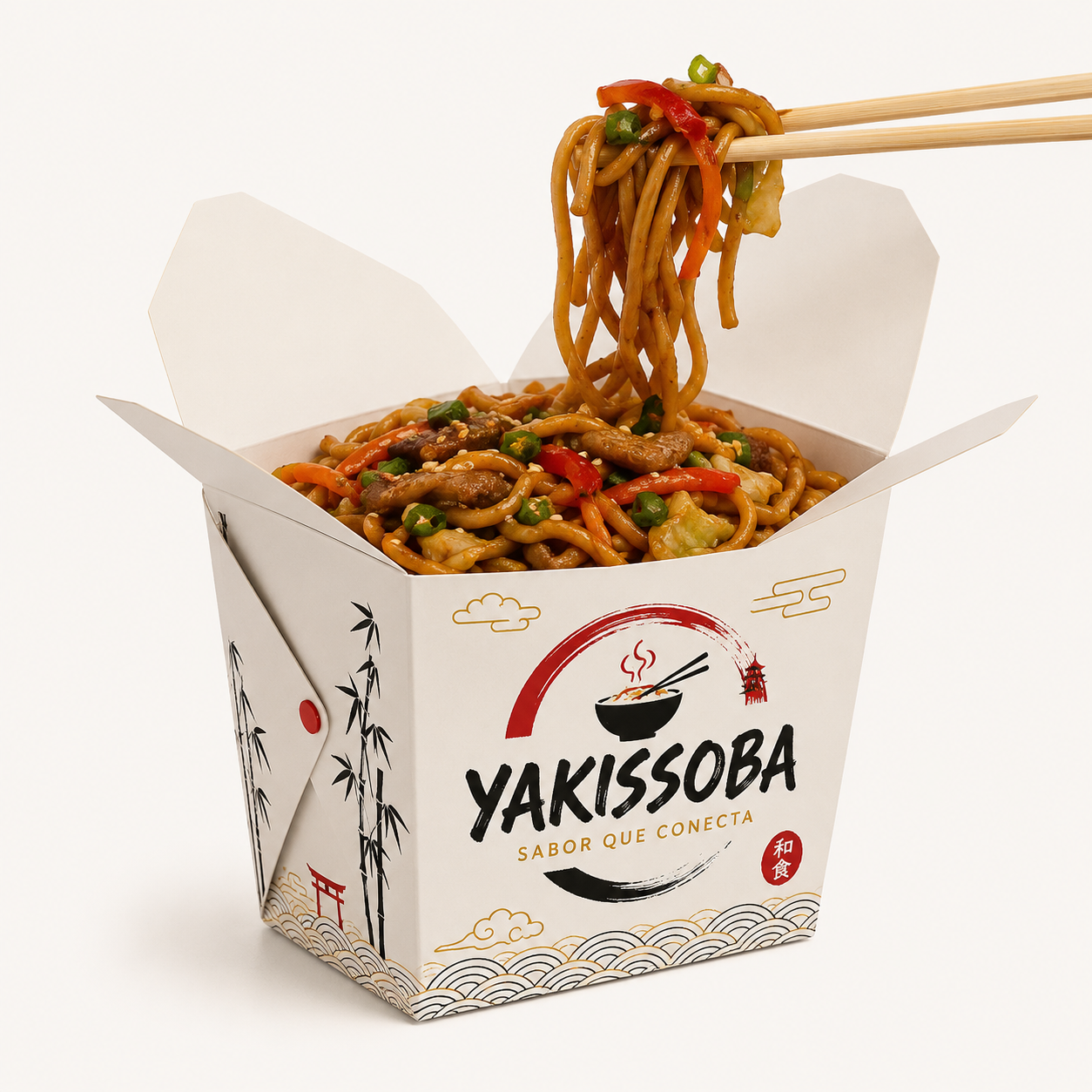 Box Comida/Yakissoba 600g Personalizado