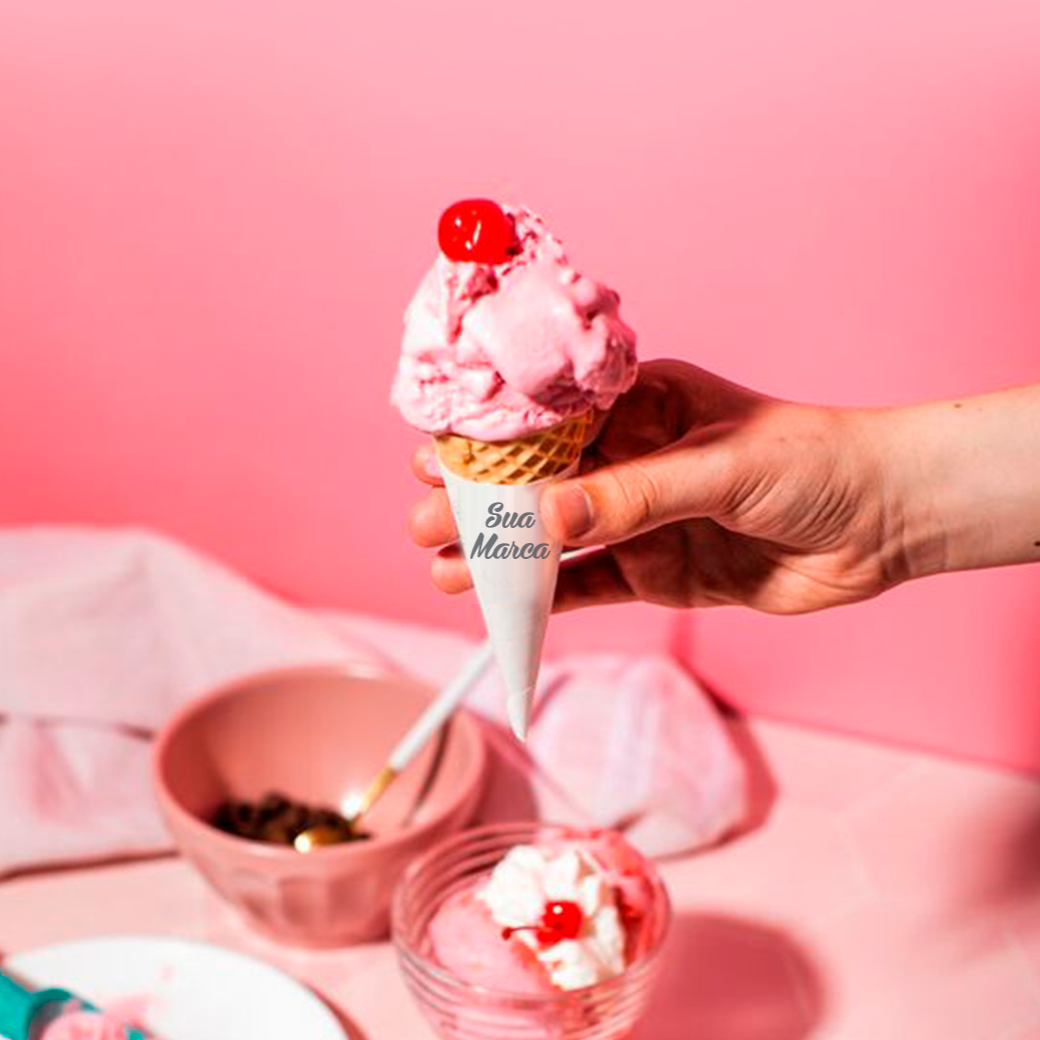 Cone para casquinha de sorvete Personalizado - M/G