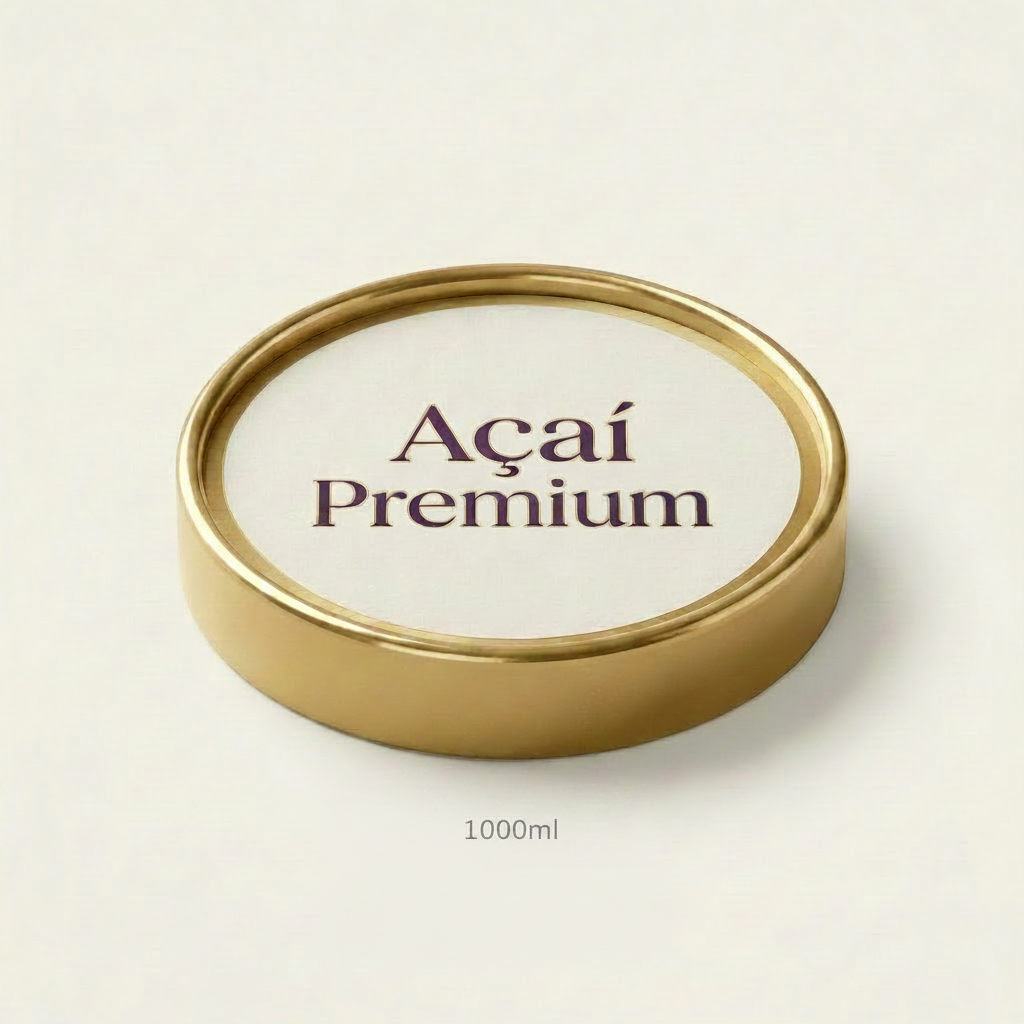 Tampa Biodegradavél Premium C/ BOPP Personalizada 1L