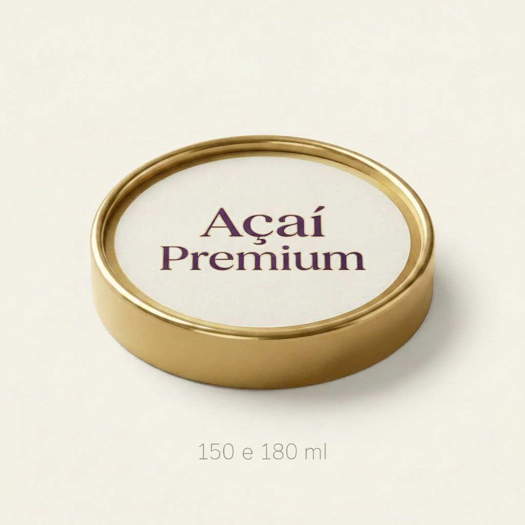 Tampa Biodegradavél Premium C/ BOPP Personalizada 150ml a 180ml