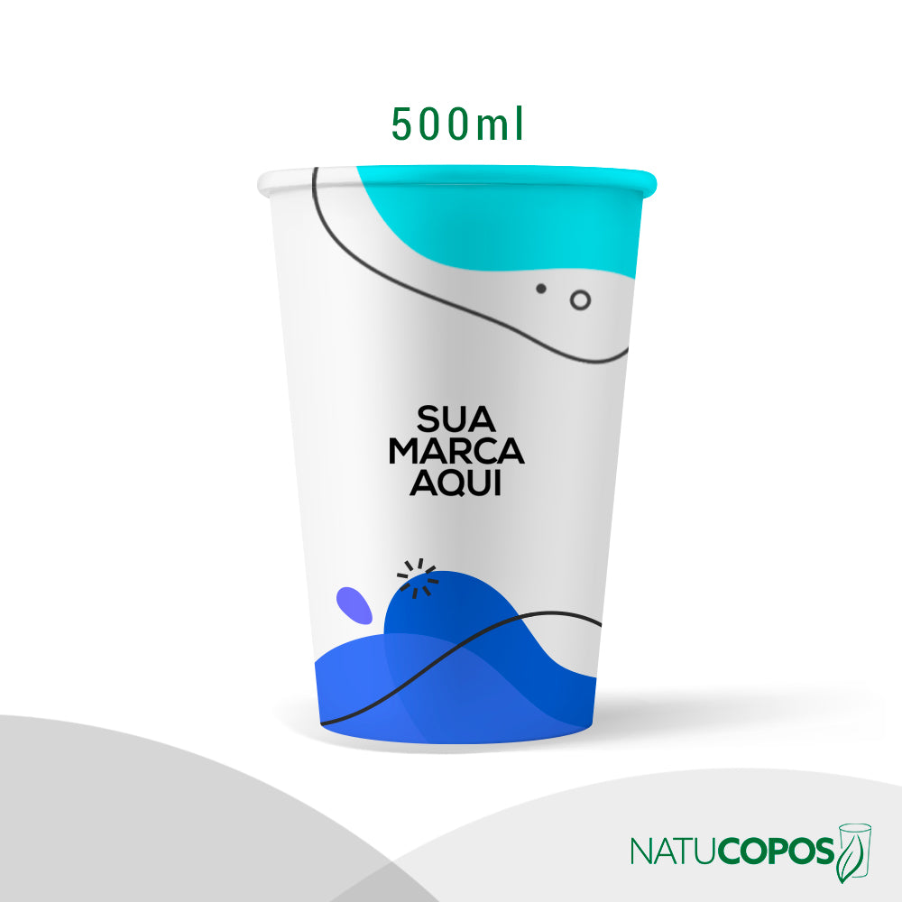 Copo de Papel Personalizado 500 ml