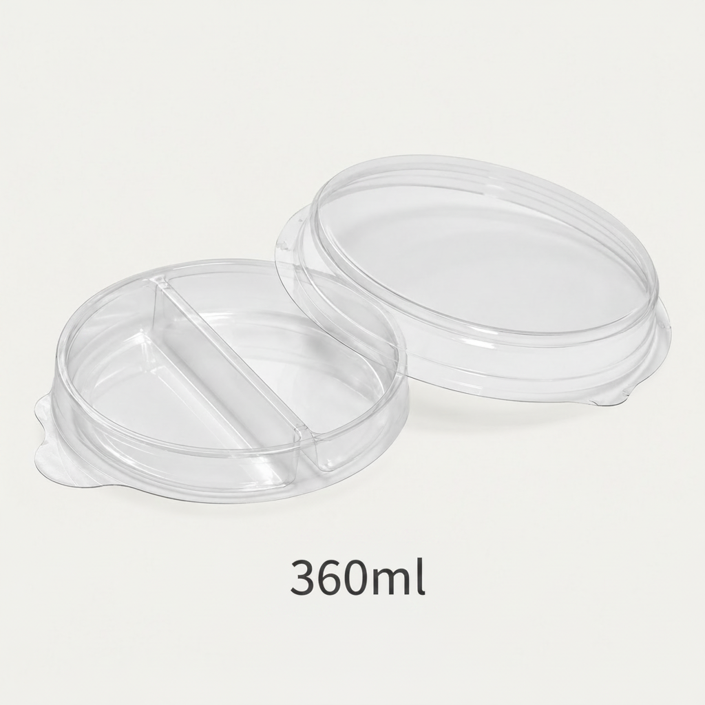 Tampa PET Com divisoria para Pote 360 ML