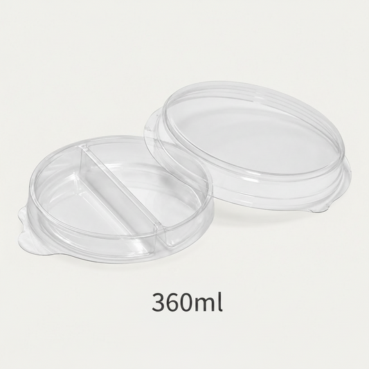 Tampa PET Com divisoria para Pote 360 ML