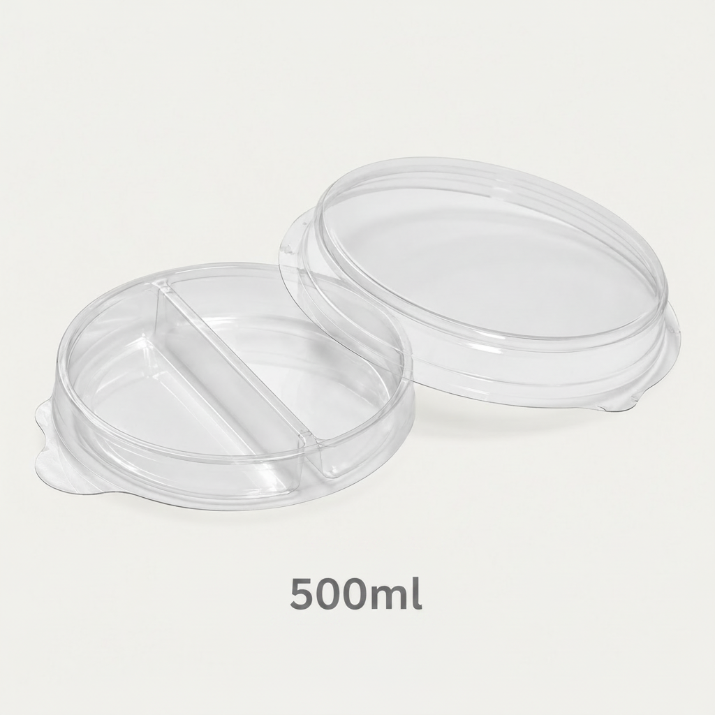 Tampa PET Com divisoria para 500 ML