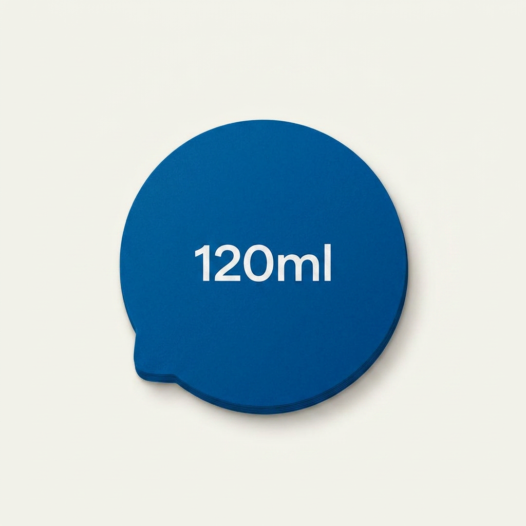 Tampa de Papel Selo Personalizado Pote 120ml