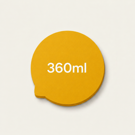 Tampa de Papel Selo Personalizado Pote 360ml