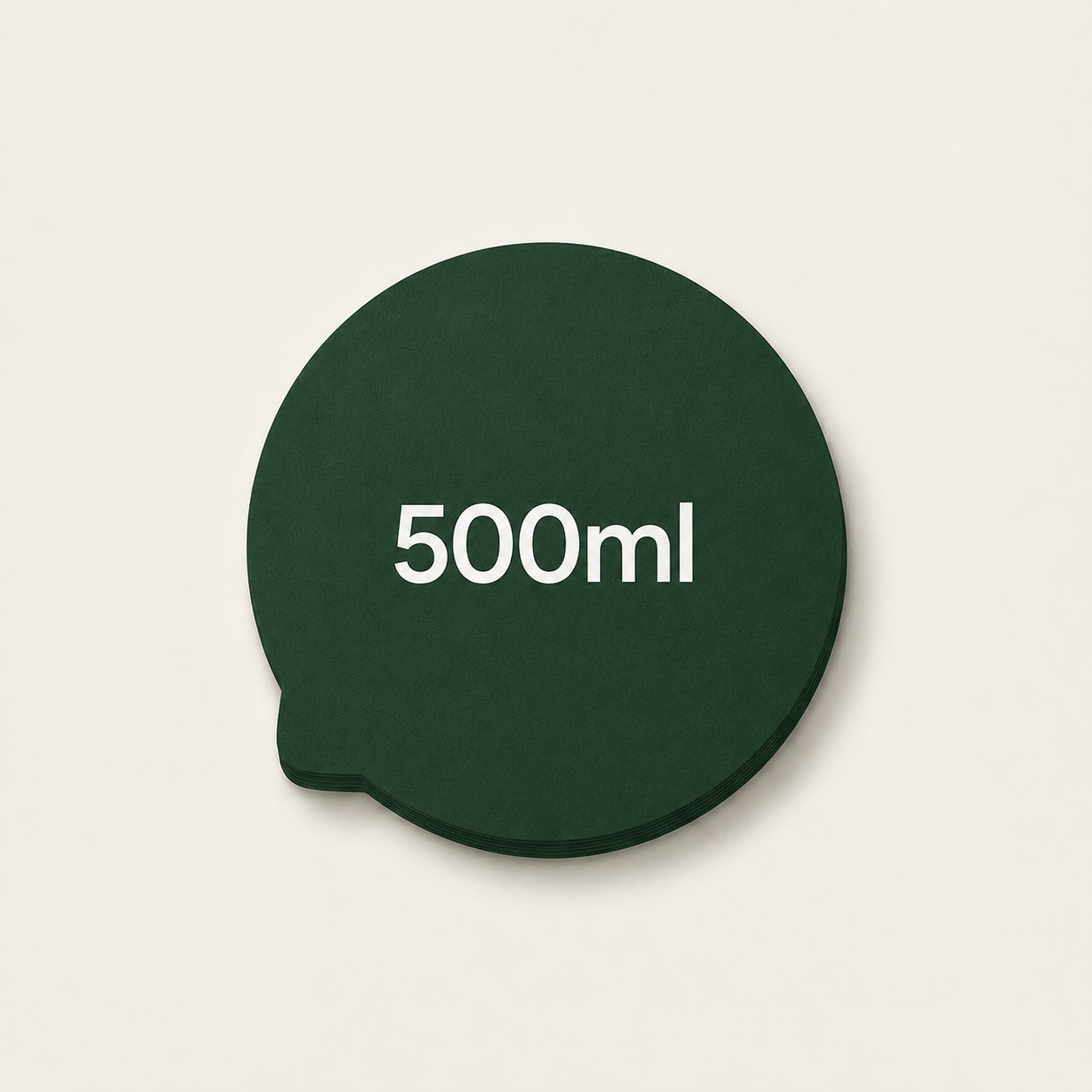 Tampa de Papel Selo Personalizado Pote 500ml