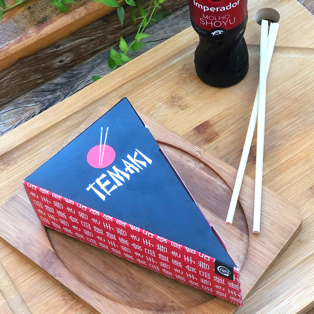 Embalagens de papel  personalizadas para temakis - 1.000 un.