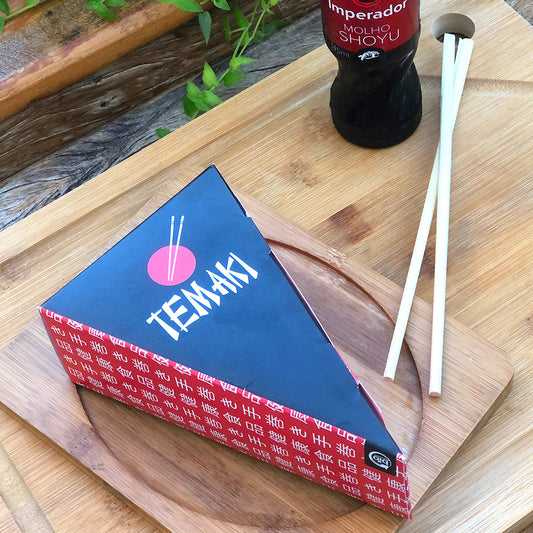 Embalagens de papel  personalizadas para temakis - 1.000 un.