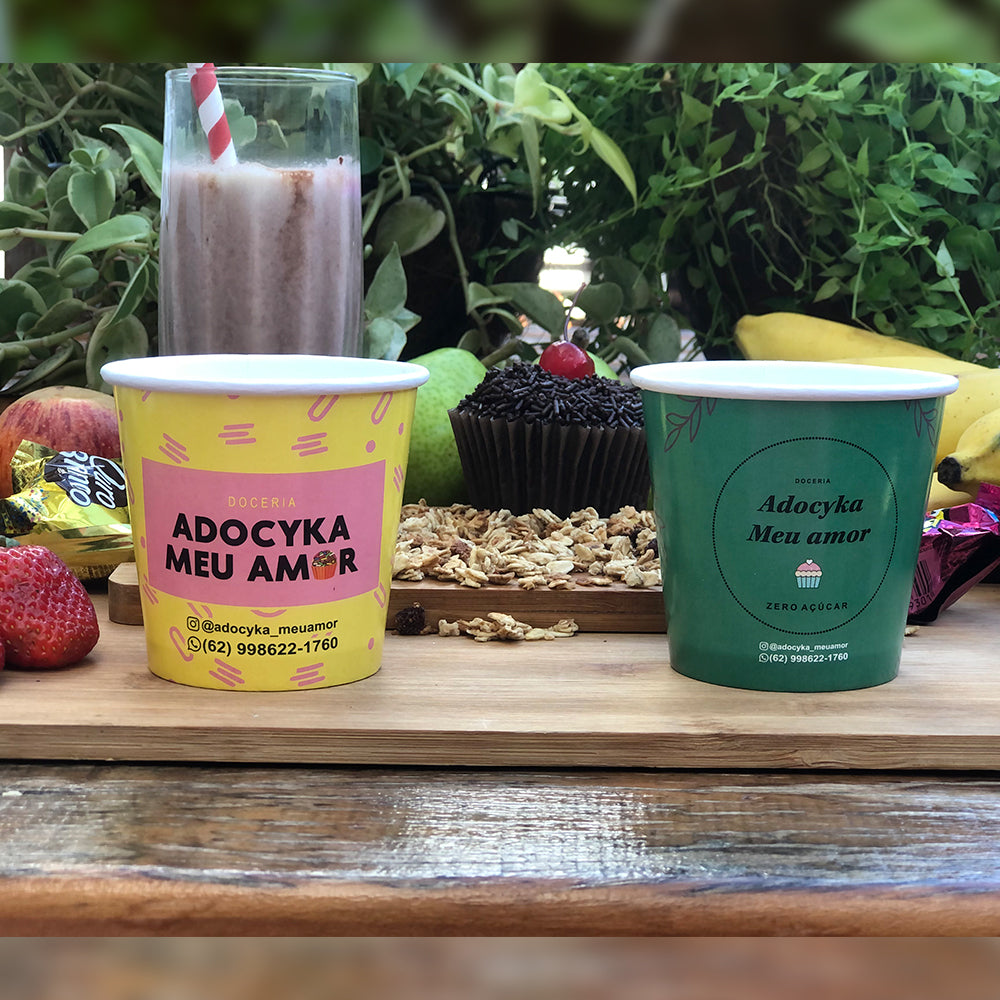 Pote Biodegradável Personalizado 240 ml